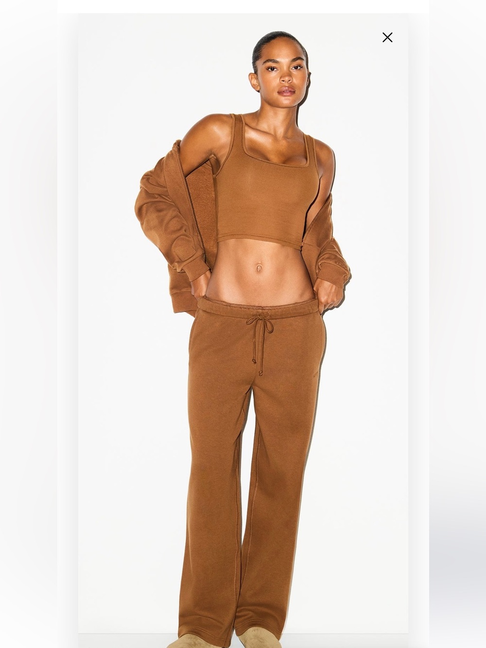 *SOLD OUT*
SKIMS Cotton Fleece- Bison